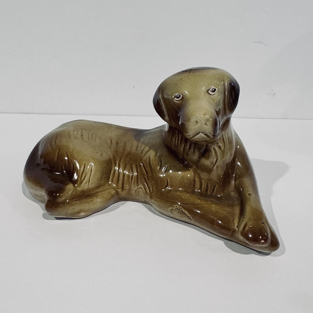 Handcrafted Collectibles Ceramic Dog Figure Golden Retriever Made In Brazil